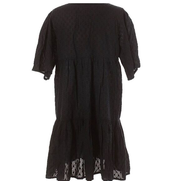 Emerson Fry ISLA  Black Swiss Dot Dress Size M/L - Picture 7 of 9